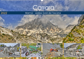 Carrara Marmor – weißes Gold der Toscana (Wandkalender 2022 DIN A2 quer) von Geiger,  Günther