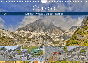 Carrara Marmor – weißes Gold der Toscana (Wandkalender 2023 DIN A4 quer) von Geiger,  Günther
