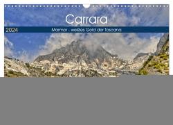 Carrara Marmor – weißes Gold der Toscana (Wandkalender 2024 DIN A3 quer), CALVENDO Monatskalender von Geiger,  Günther