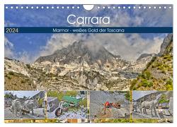 Carrara Marmor – weißes Gold der Toscana (Wandkalender 2024 DIN A4 quer), CALVENDO Monatskalender von Geiger,  Günther