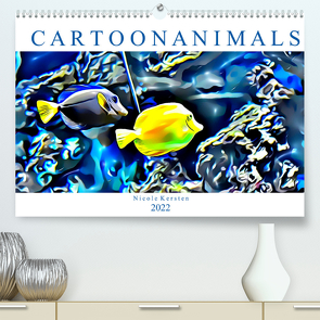 Cartoonanimals (Premium, hochwertiger DIN A2 Wandkalender 2022, Kunstdruck in Hochglanz) von Kersten,  Nicole