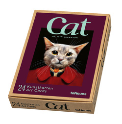 Cat, Kunstkartenbox von Lucasson,  Tein