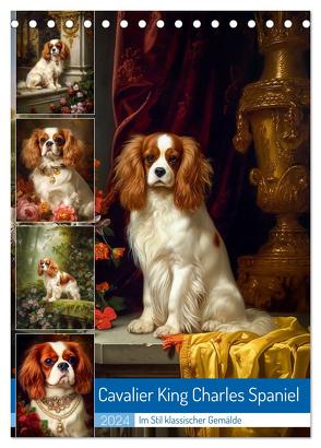 Cavalier King Charles Spaniel (Tischkalender 2024 DIN A5 hoch), CALVENDO Monatskalender von Gierok-Latniak,  Steffen