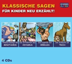 CD WISSEN Junior – Klassische Sagen für Kinder neu erzählt – Sammelbox von Engelhardt,  Frank, Kerzel,  Joachim, Schanze,  Michael