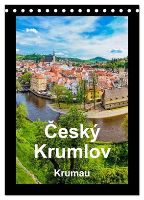 Cesky Krumlov Krumau (Tischkalender 2024 DIN A5 hoch), CALVENDO Monatskalender von aguja,  aguja