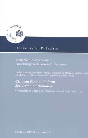 Chancen für eine Reform der Vereinten Nationen? von Bauer,  Steffen, Klein,  Eckart