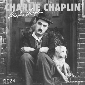 Charlie Chaplin 2024 – Wand-Kalender – Broschüren-Kalender – 30×30 – 30×60 geöffnet
