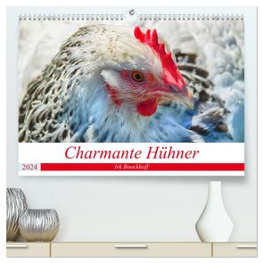 Charmante Hühner (hochwertiger Premium Wandkalender 2024 DIN A2 quer), Kunstdruck in Hochglanz von Boockhoff,  Irk