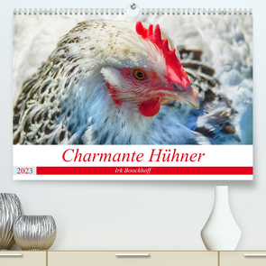 Charmante Hühner (Premium, hochwertiger DIN A2 Wandkalender 2023, Kunstdruck in Hochglanz) von Boockhoff,  Irk