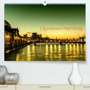 Charmantes Hamburg (Premium, hochwertiger DIN A2 Wandkalender 2022, Kunstdruck in Hochglanz) von Muß,  Jürgen