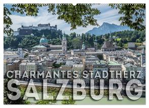 Charmantes Stadtherz SALZBURG (Wandkalender 2024 DIN A2 quer), CALVENDO Monatskalender von Viola,  Melanie