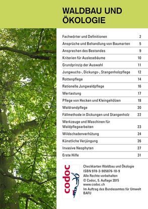 Checkkarte Waldbau und Ökologie