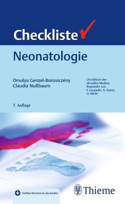 Checkliste Neonatologie von Genzel-Boroviczény,  Orsolya, Nußbaum,  Claudia
