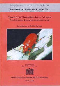 Checklisten der Fauna Österreichs, Nummer 1: Chrysomelidae (Insecta: Coleoptera), Scutacardidae (Arachnida: Acari) von Ebermann,  Ernst, Geiser,  Elisabeth