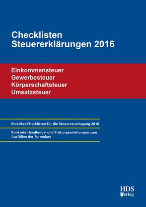 Checklisten Steuererklärungen 2016 von Arndt,  Thomas, Lähn,  Annette, Perbey,  Uwe
