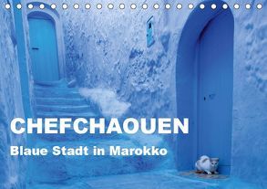Chefchaouen – Blaue Stadt in Marokko (Tischkalender 2019 DIN A5 quer) von Rusch - www.w-rusch.de,  Winfried