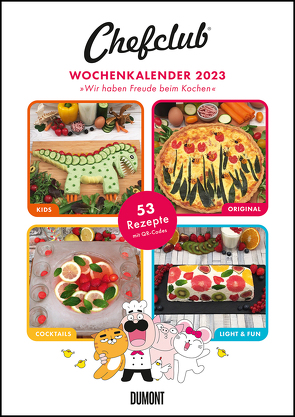 Chefclub 2023 Wochenkalender – Rezeptkalender – Küchenkalender – 21×29,7
