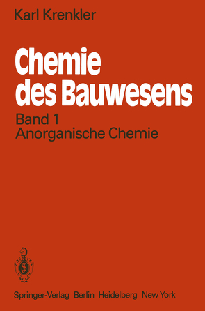 Chemie des Bauwesens von Krenkler,  K.