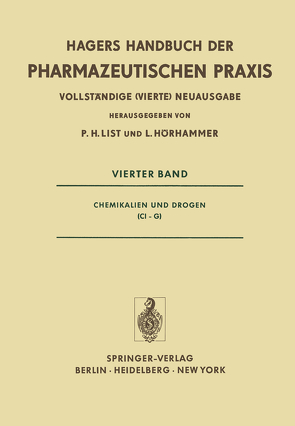 Chemikalien und Drogen (CI–G) von Aurnhammer,  G., Dengler,  B., Glasl,  H., Groebel,  W., Hörhammer,  L., Iyengar,  M.A., List,  P. H., Mühlenbruch,  B., Rattenberger,  M., Rönsch,  G., Roth,  H, Roth,  H.J., Schaette,  R., Schmid,  W., Surborg,  K.-H., Wagner,  H.