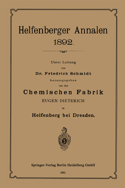 Chemischen Fabrik von Dieterich,  Eugen, Schmidt,  Friedrich