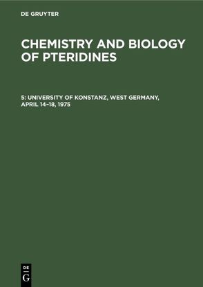 CHEMISTRY BIOLOGY PTERID 75.5.SYMP.PFLEIDERER