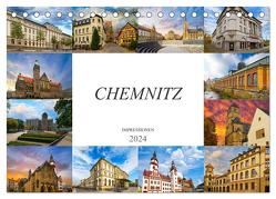 Chemnitz Impressionen (Tischkalender 2024 DIN A5 quer), CALVENDO Monatskalender von Meutzner,  Dirk