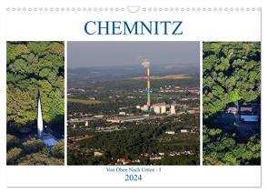 Chemnitz – Von Oben Nach Unten (Wandkalender 2024 DIN A3 quer), CALVENDO Monatskalender von Hultsch,  Heike