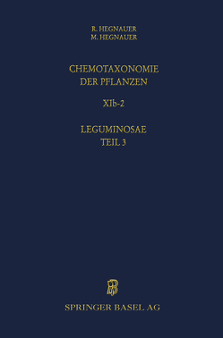 Chemotaxonomie der Pflanzen von Hegnauer,  Minie, Hegnauer,  R.