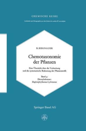 Chemotaxonomie der Pflanzen von Hegnauer,  R.