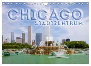 CHICAGO Stadtzentrum (Wandkalender 2024 DIN A4 quer), CALVENDO Monatskalender von Viola,  Melanie