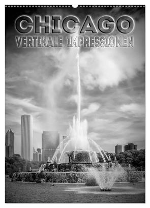 CHICAGO Vertikale Impressionen (Wandkalender 2024 DIN A2 hoch), CALVENDO Monatskalender von Viola,  Melanie
