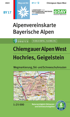 Chiemgauer Alpen, West, Hochries, Geigelstein von Deutscher Alpenverein e.V., Landesamt für Digitalisierung,  Breitband und Vermessung