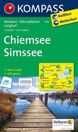 KOMPASS Wanderkarte Chiemsee – Simssee von KOMPASS-Karten GmbH