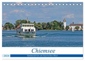 Chiemsee – Sommerferien am bayrischen Meer (Tischkalender 2024 DIN A5 quer), CALVENDO Monatskalender von Braunleder,  Gisela