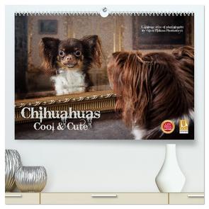 Chihuahuas – Cool and Cute (hochwertiger Premium Wandkalender 2024 DIN A2 quer), Kunstdruck in Hochglanz von Pinkoss Photostorys,  Oliver