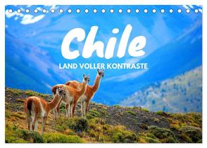 Chile – Land voller Kontraste (Tischkalender 2024 DIN A5 quer), CALVENDO Monatskalender von Tischer,  Daniel