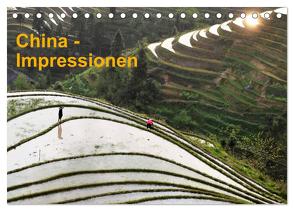 China-Impressionen (Tischkalender 2024 DIN A5 quer), CALVENDO Monatskalender von Burbach,  Hans-Peter