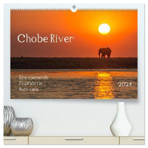 Chobe River – Eine spannende Flussfahrt in Botswana (hochwertiger Premium Wandkalender 2024 DIN A2 quer), Kunstdruck in Hochglanz von Bethke,  Barbara