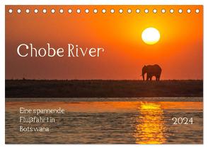 Chobe River – Eine spannende Flussfahrt in Botswana (Tischkalender 2024 DIN A5 quer), CALVENDO Monatskalender von Bethke,  Barbara