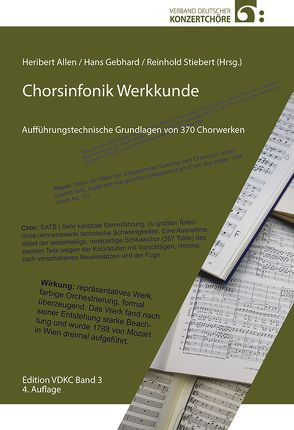 Chorsinfonik Werkkunde von Allen,  Heribert, Gebhard,  Hans, Stiebert,  Reinhold