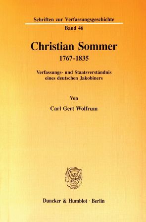Christian Sommer 1767–1835. von Wolfrum,  Carl Gert