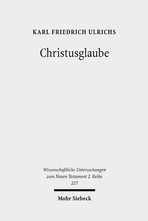 Christusglaube von Ulrichs,  Karl F