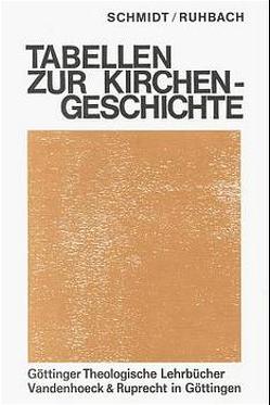 Chronologische Tabellen zur Kirchengeschichte von Reller,  Horst, Ruhbach,  Gerhard, Schmidt,  Kurt Dietrich