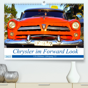 Chrysler im Forward Look – US-Oldtimer Jahrgang ’55 (Premium, hochwertiger DIN A2 Wandkalender 2022, Kunstdruck in Hochglanz) von von Loewis of Menar,  Henning