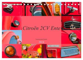 Citroën 2 CV Ente – Faszinierende Details (Tischkalender 2024 DIN A5 quer), CALVENDO Monatskalender von Bölts,  Meike