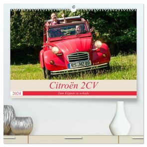 Citroën 2 CV – Zum Kippen zu schade (hochwertiger Premium Wandkalender 2024 DIN A2 quer), Kunstdruck in Hochglanz von Bölts,  Meike