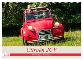 Citroën 2 CV – Zum Kippen zu schade (Wandkalender 2024 DIN A2 quer), CALVENDO Monatskalender von Bölts,  Meike