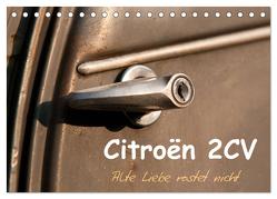 Citroën 2CV Alte Liebe rostet nicht (Tischkalender 2024 DIN A5 quer), CALVENDO Monatskalender von Bölts,  Meike