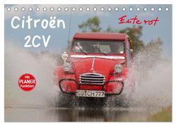 Citroën 2CV – Ente rot (Tischkalender 2024 DIN A5 quer), CALVENDO Monatskalender von Bölts,  Meike