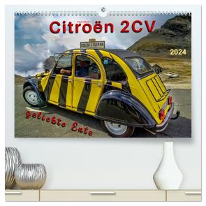 Citroën 2CV – geliebte Ente (hochwertiger Premium Wandkalender 2024 DIN A2 quer), Kunstdruck in Hochglanz von Roder,  Peter